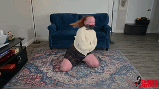 cinchedandsecured.com - Kerry's Straitjacket Escape Failure thumbnail